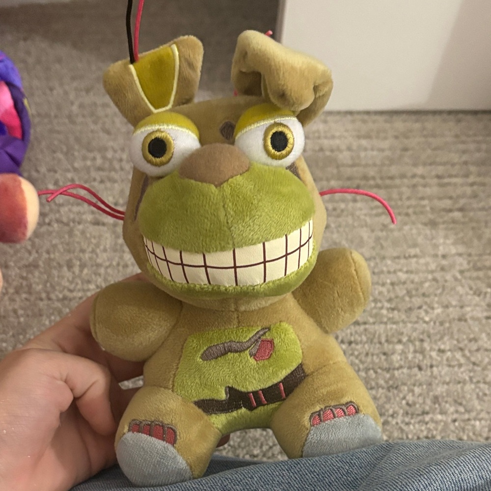 Green and Tan Plush Stuffed Animal